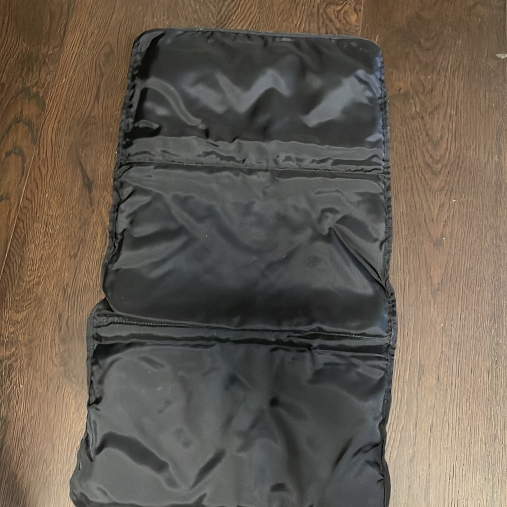 Coach diaper bag. Vintage. EUC. Solid black with lots of pockets. Includes pad - Picture 2 of 3